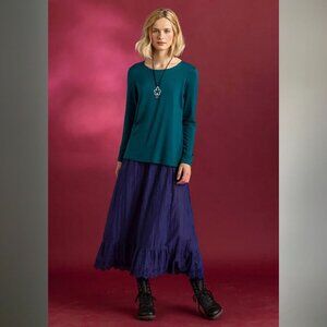 Woven slip in organic cotton violet